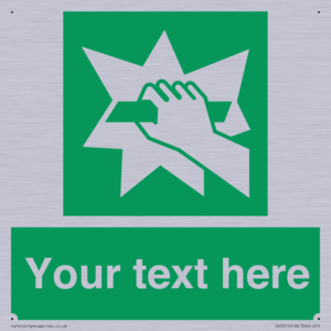 Custom Break Glass Sign